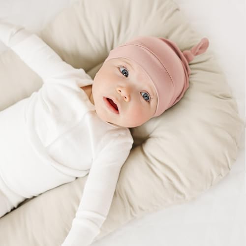 Konssy 6-Pack Newborn Knot Beanie Hats for 0–6 Months