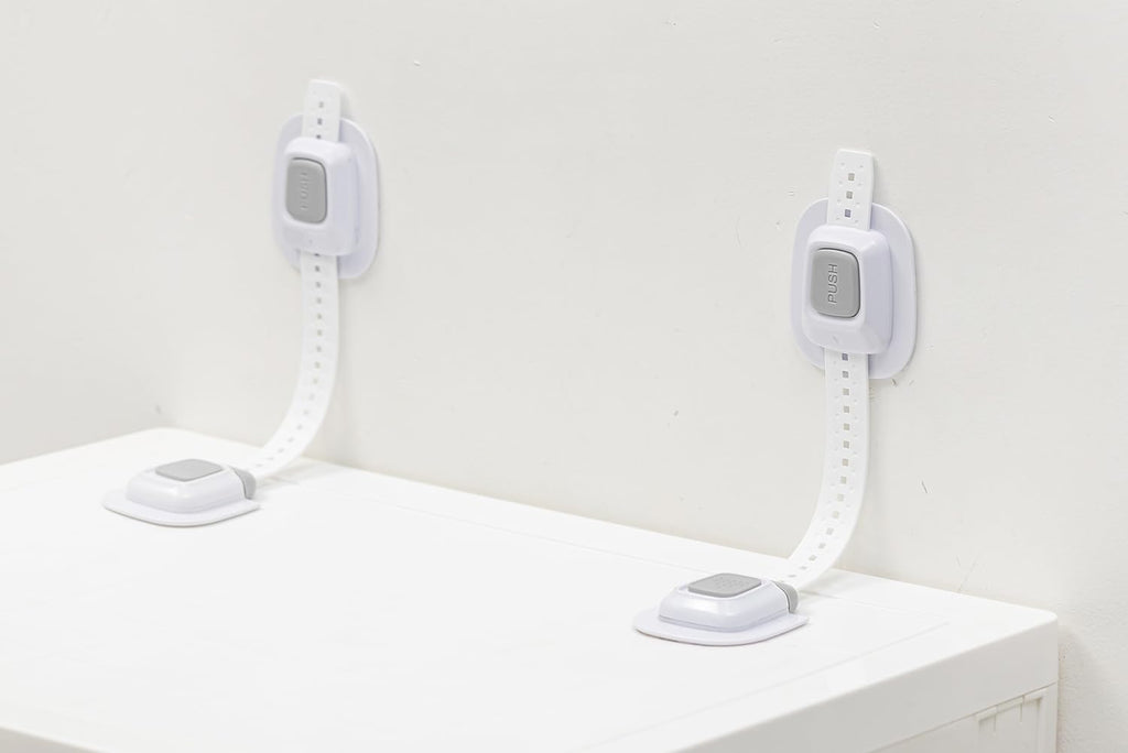 YEYA No-Drill Adhesive Anti-Tip Furniture Straps