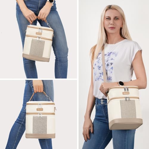 Mancro Insulated Breast Milk Cooler Bag with Ice Pack