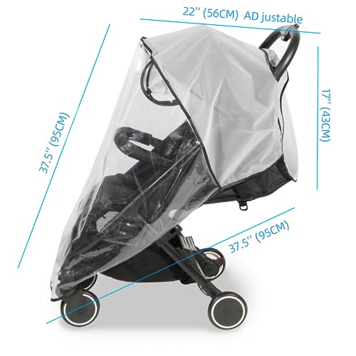Universal Clear Stroller Rain Cover and Weather Shield