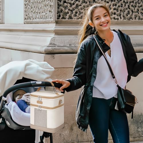 Mancro Insulated Breast Milk Cooler Bag with Ice Pack
