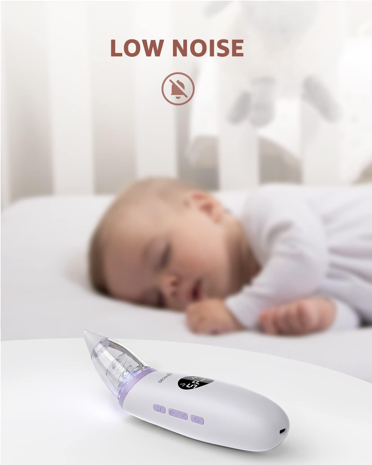 GROWNSY Electric Baby Nasal Aspirator with Music and Light