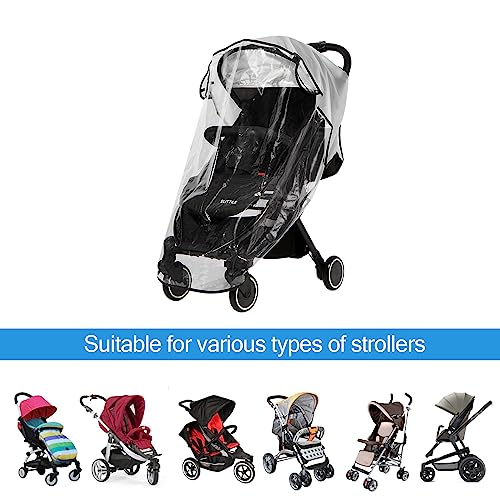 Universal Clear Stroller Rain Cover and Weather Shield