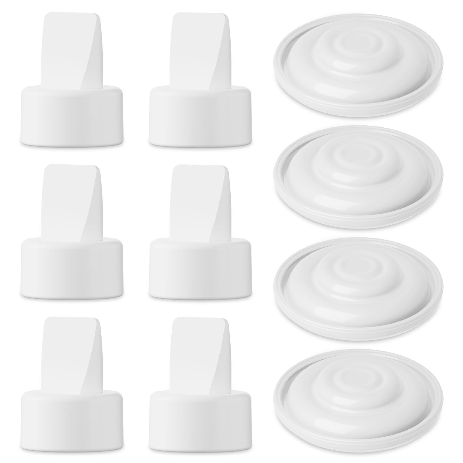 Pump Parts Compatible with Spectra S1/S2/9Plus Breastpump, Full Set Replacement Parts for Spectra Include Flange,Duckbill Valve,Backflow Protector,Tube,Bottle, Not Original Accessories
