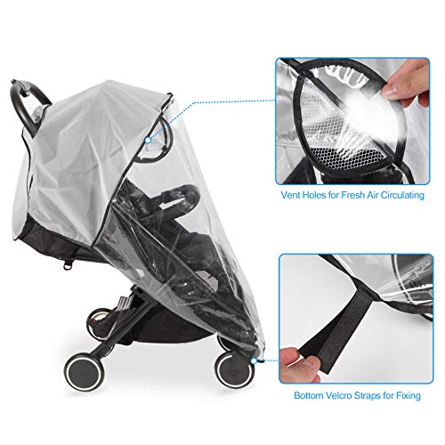 Universal Clear Stroller Rain Cover and Weather Shield