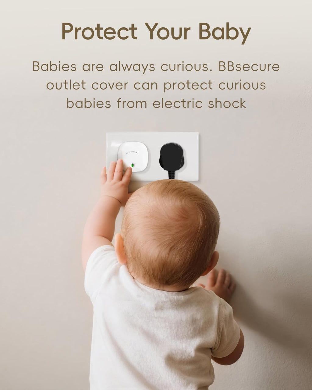 BBsecure Babyproof Electrical Outlet Plug Covers