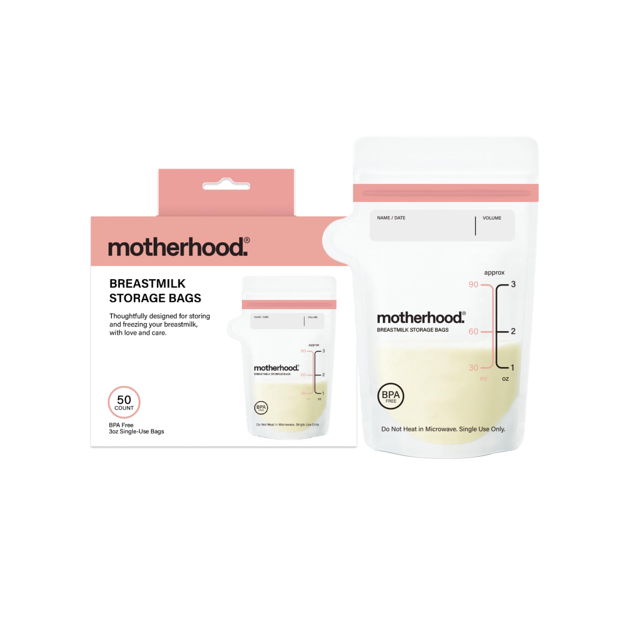 Motherhood Maternity Breast Milk Storage Bags Variety Pack