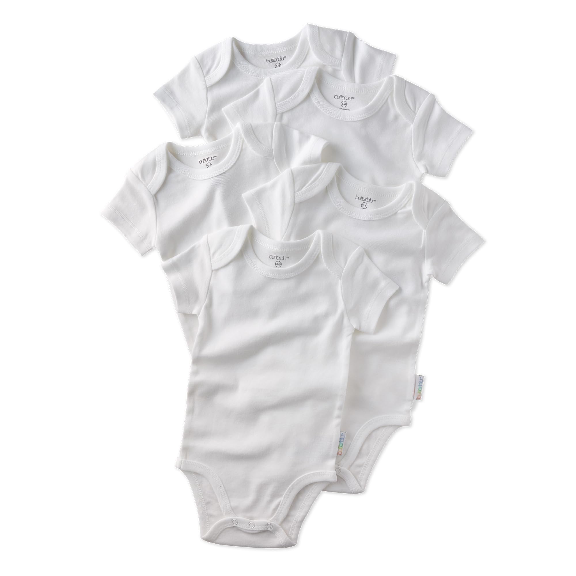 Butterblu Avery 5/10-Pack Organic Cotton Baby Bodysuits