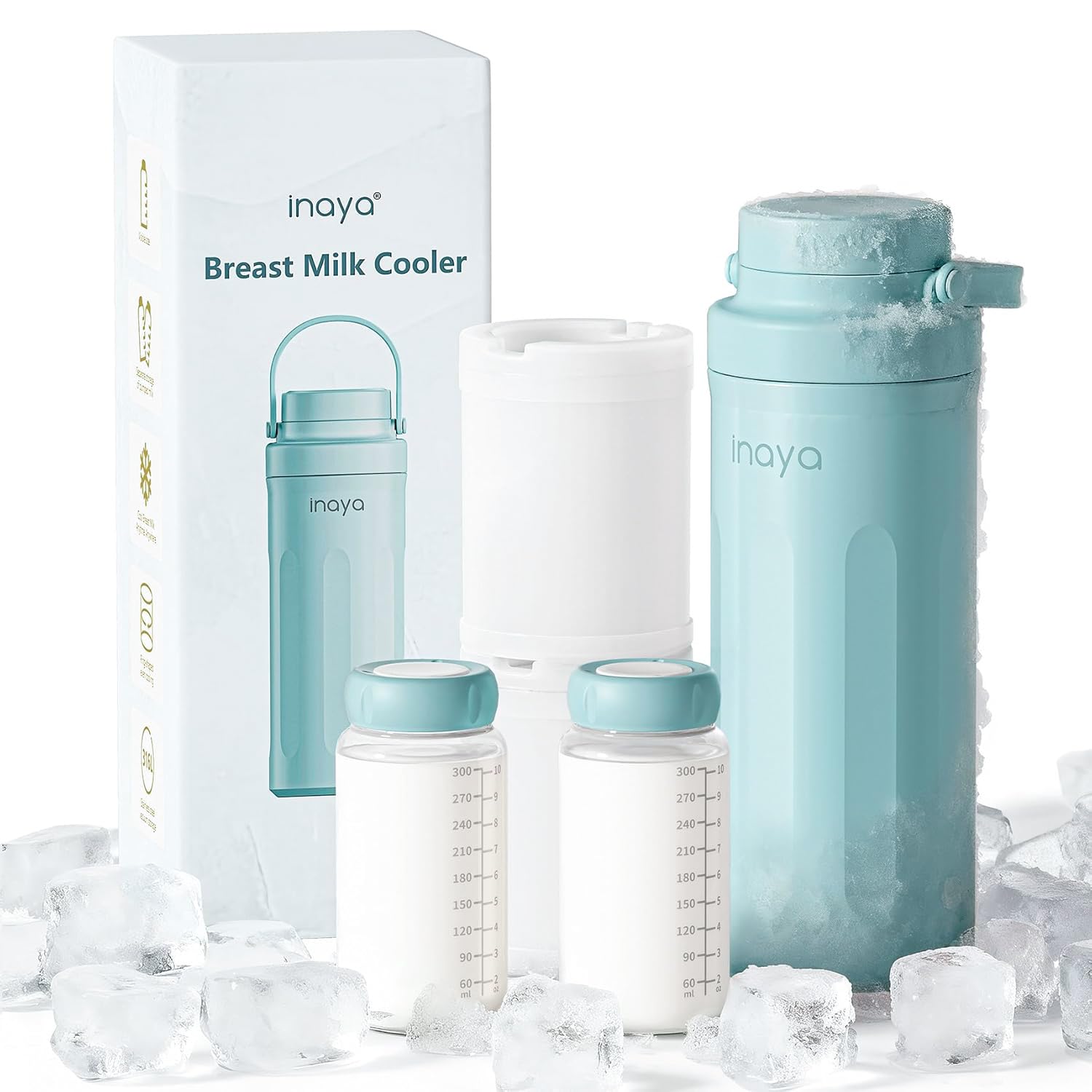 Inaya 22 oz Portable Breast Milk Cooler with 24-Hour Cooling