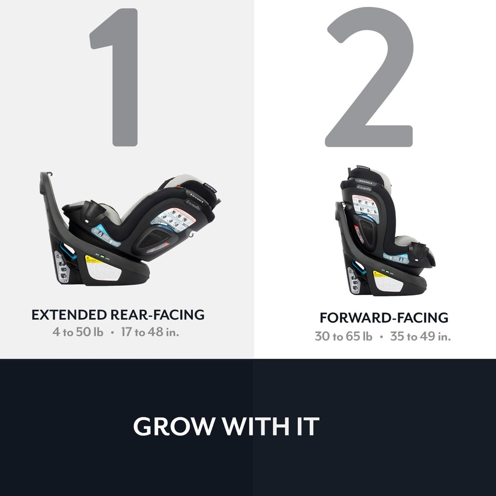 Evenflo Revolve360 Slim 2-in-1 Rotating Car Seat for Baby