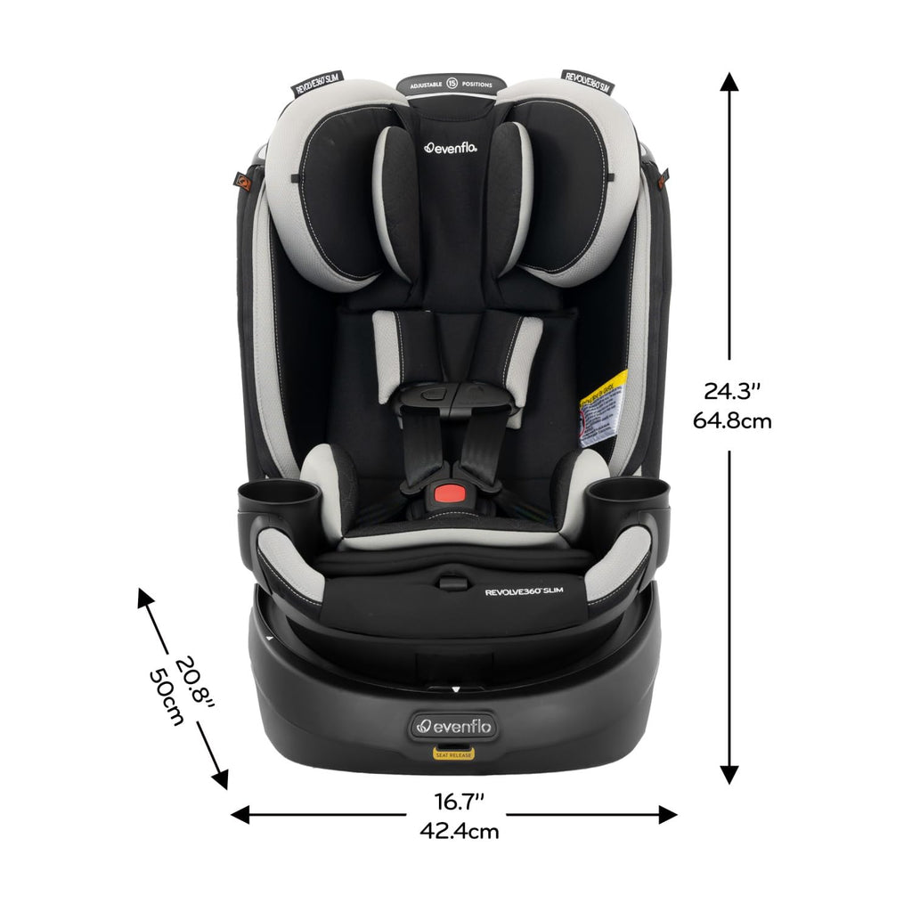 Evenflo Revolve360 Slim 2-in-1 Rotating Car Seat for Baby