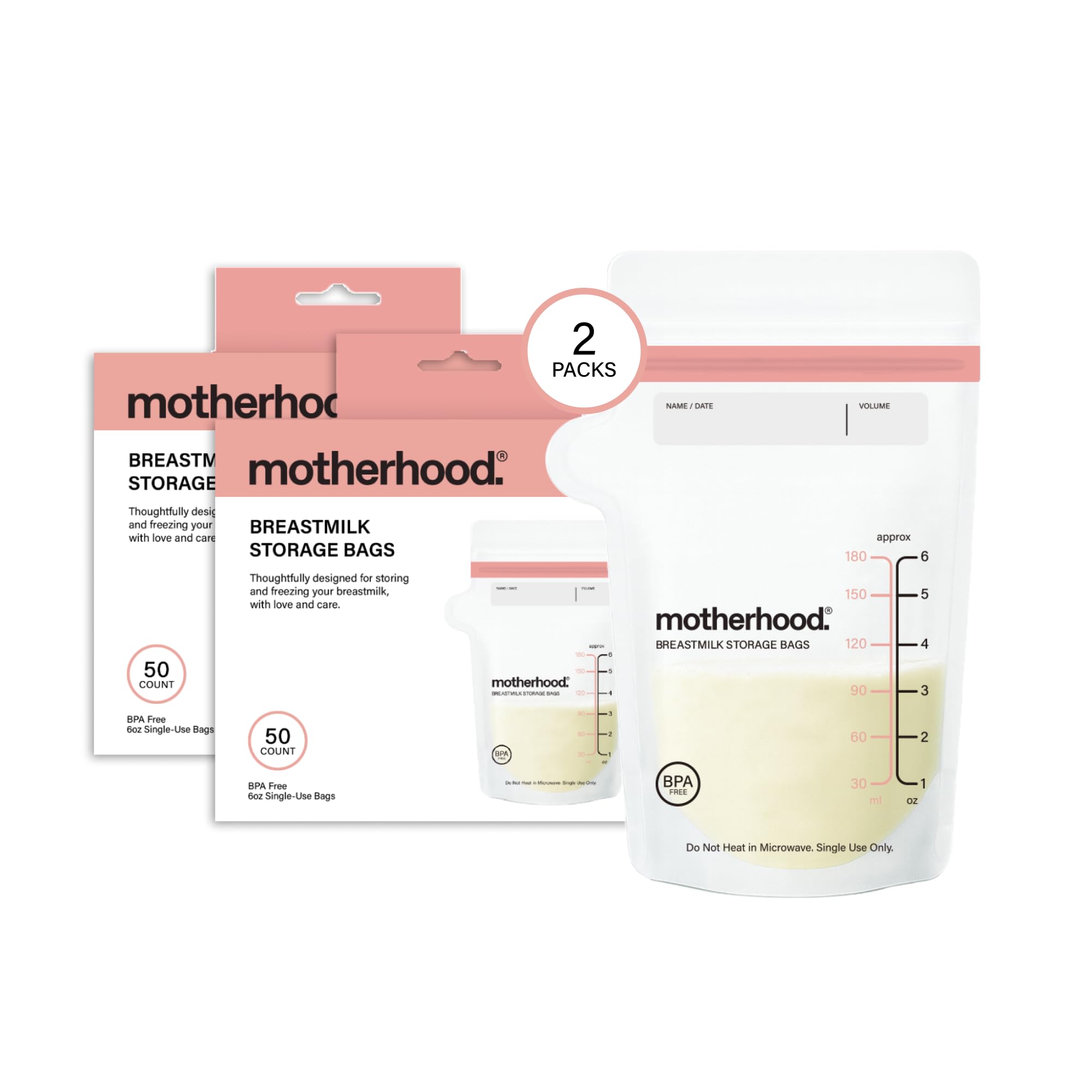 Motherhood Maternity Breast Milk Storage Bags Variety Pack