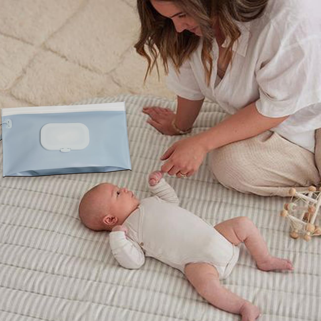 Cephira Portable Refillable Baby Wipes Dispenser Container