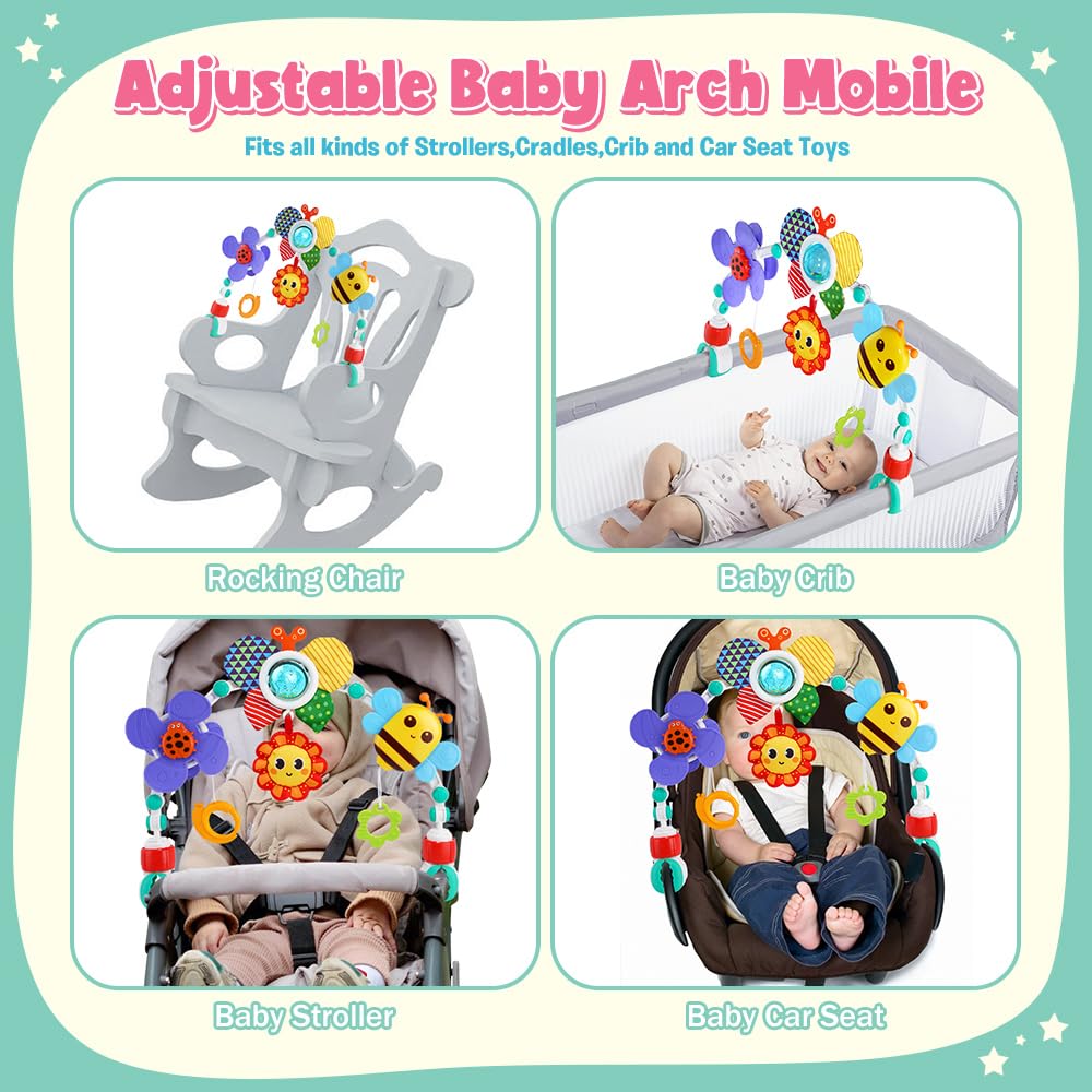SINOMARS Baby Crib Mobile for Nursery and Bedtime