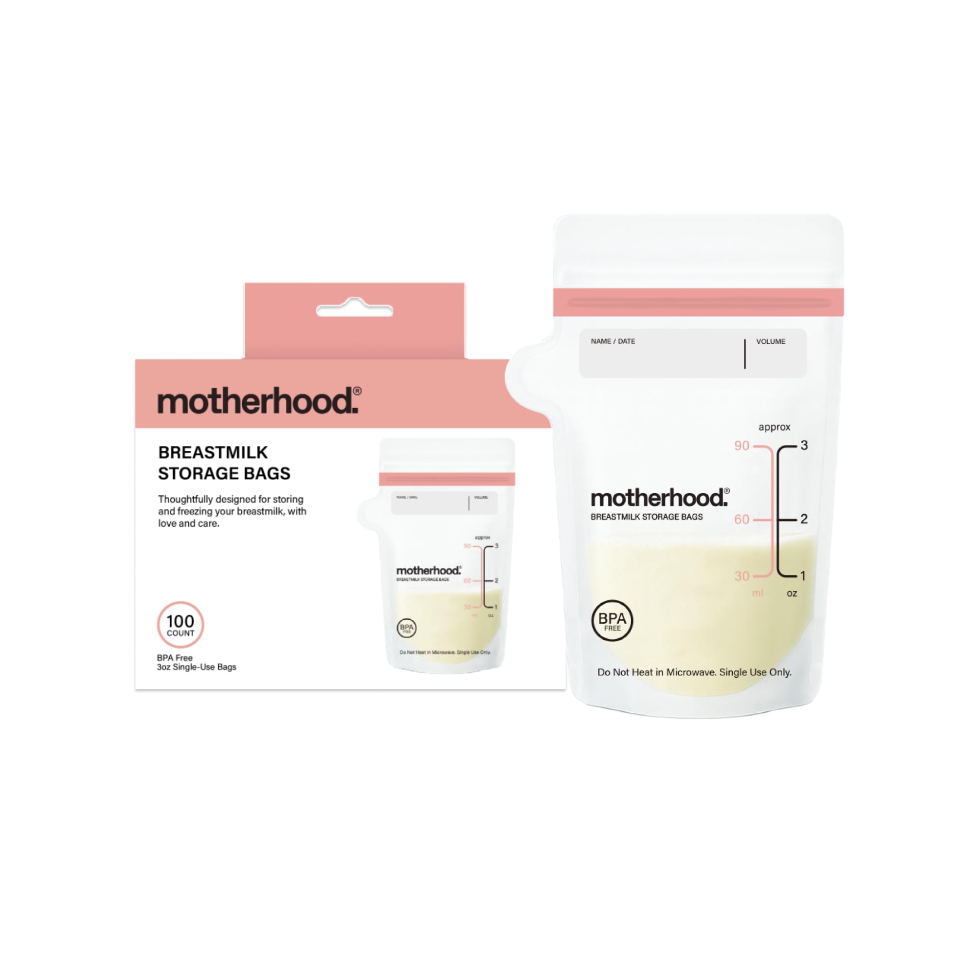 Motherhood Maternity Breast Milk Storage Bags Variety Pack