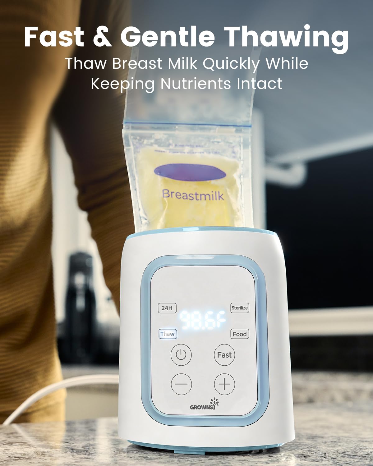 GROWNSY Digital Baby Bottle Warmer for Breast Milk