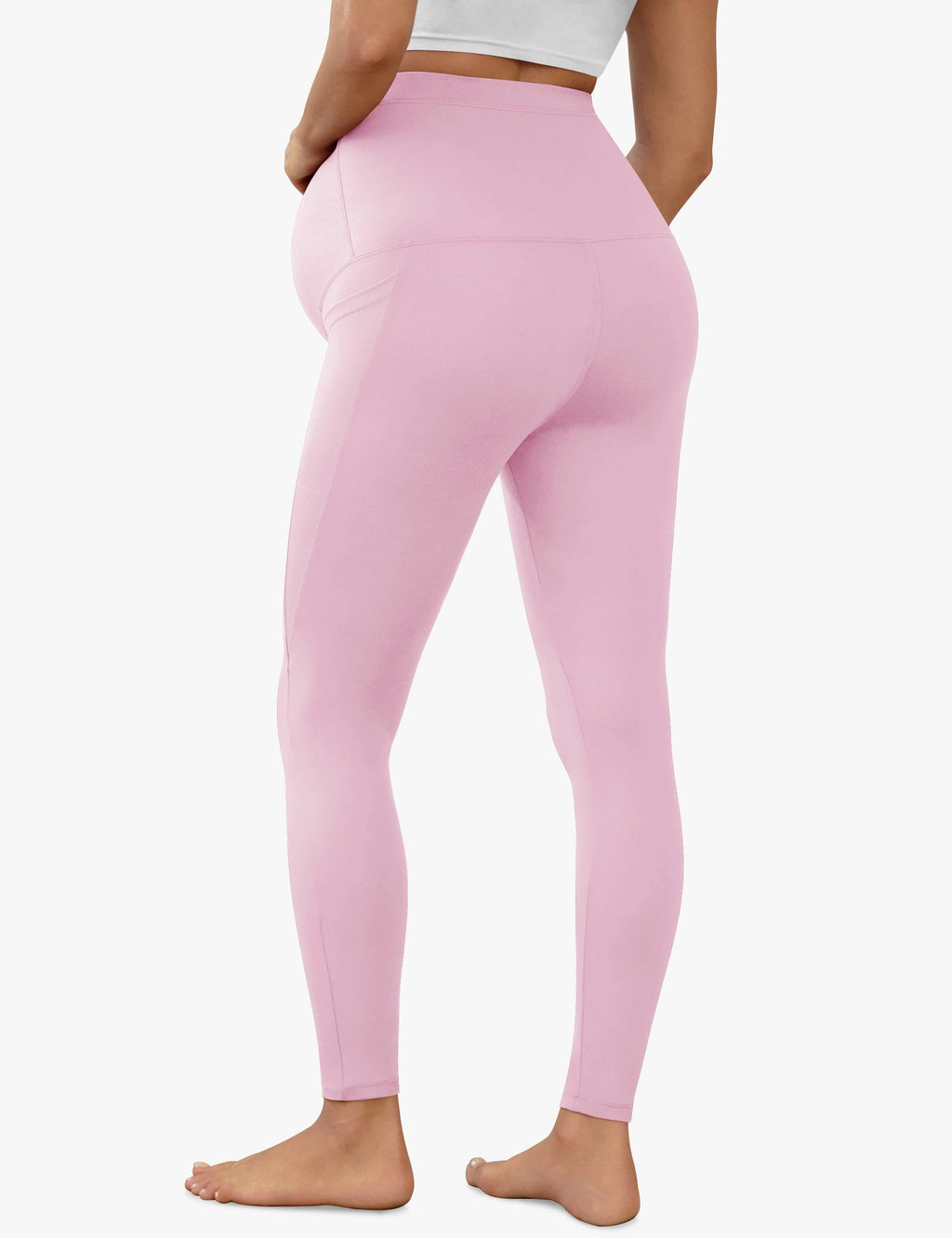 VALANDY Creamlush 2/4 Pack Maternity Leggings with Pockets, Over Belly Buttery Soft Pants for Yoga, Lounge, Daily Wear