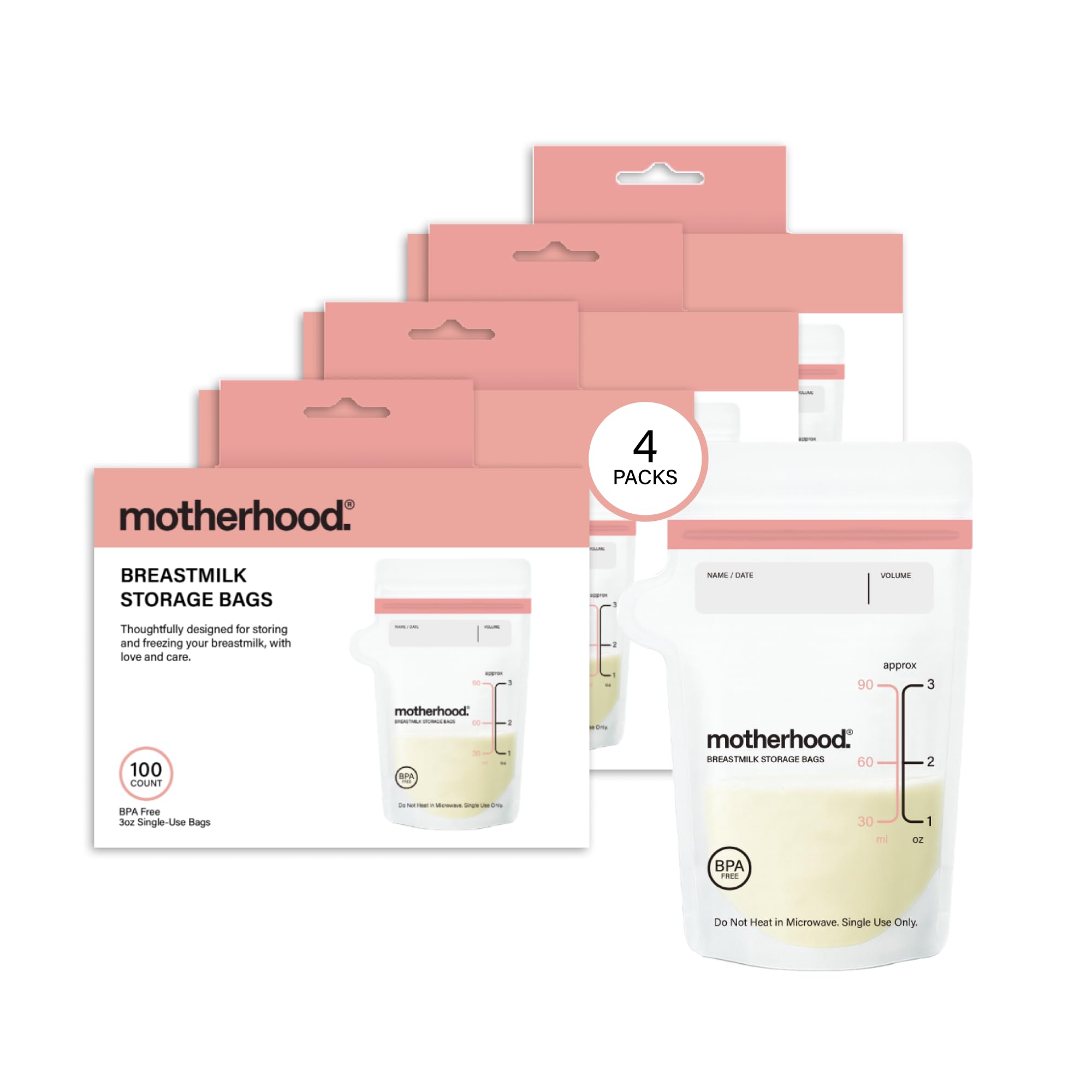 Motherhood Maternity Breast Milk Storage Bags Variety Pack