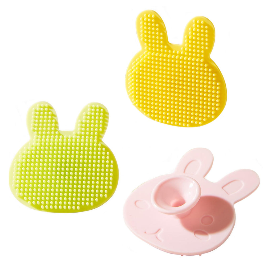 ihaveababy 3-Pack Silicone Baby Bath and Scalp Brushes