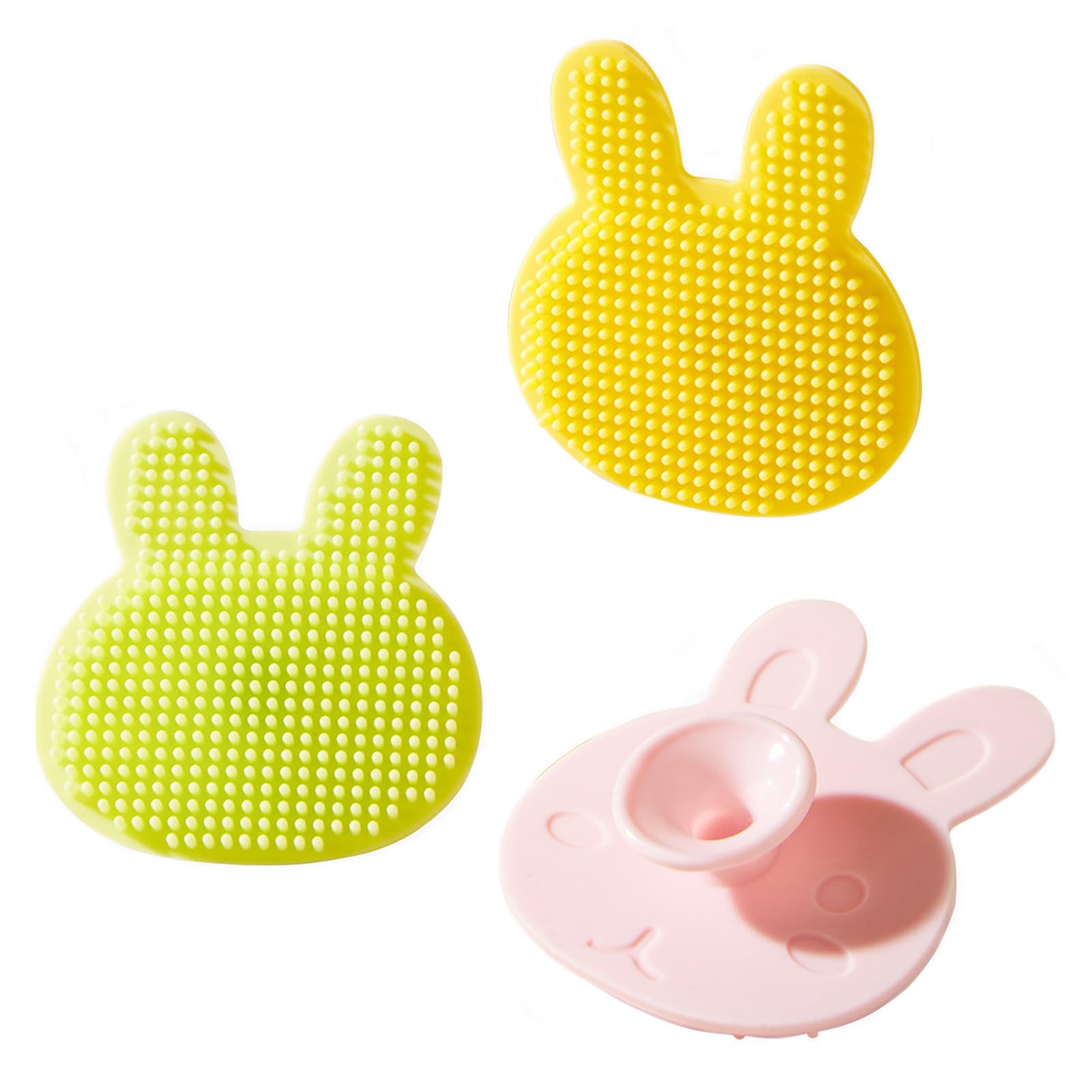 ihaveababy 3-Pack Silicone Baby Bath and Scalp Brushes