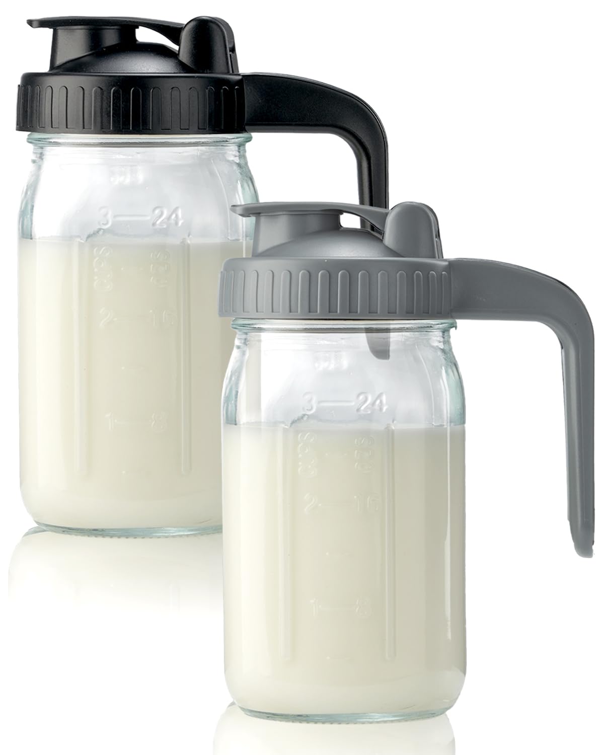 32 oz Glass Breast Milk Pitcher with Leakproof Lid
