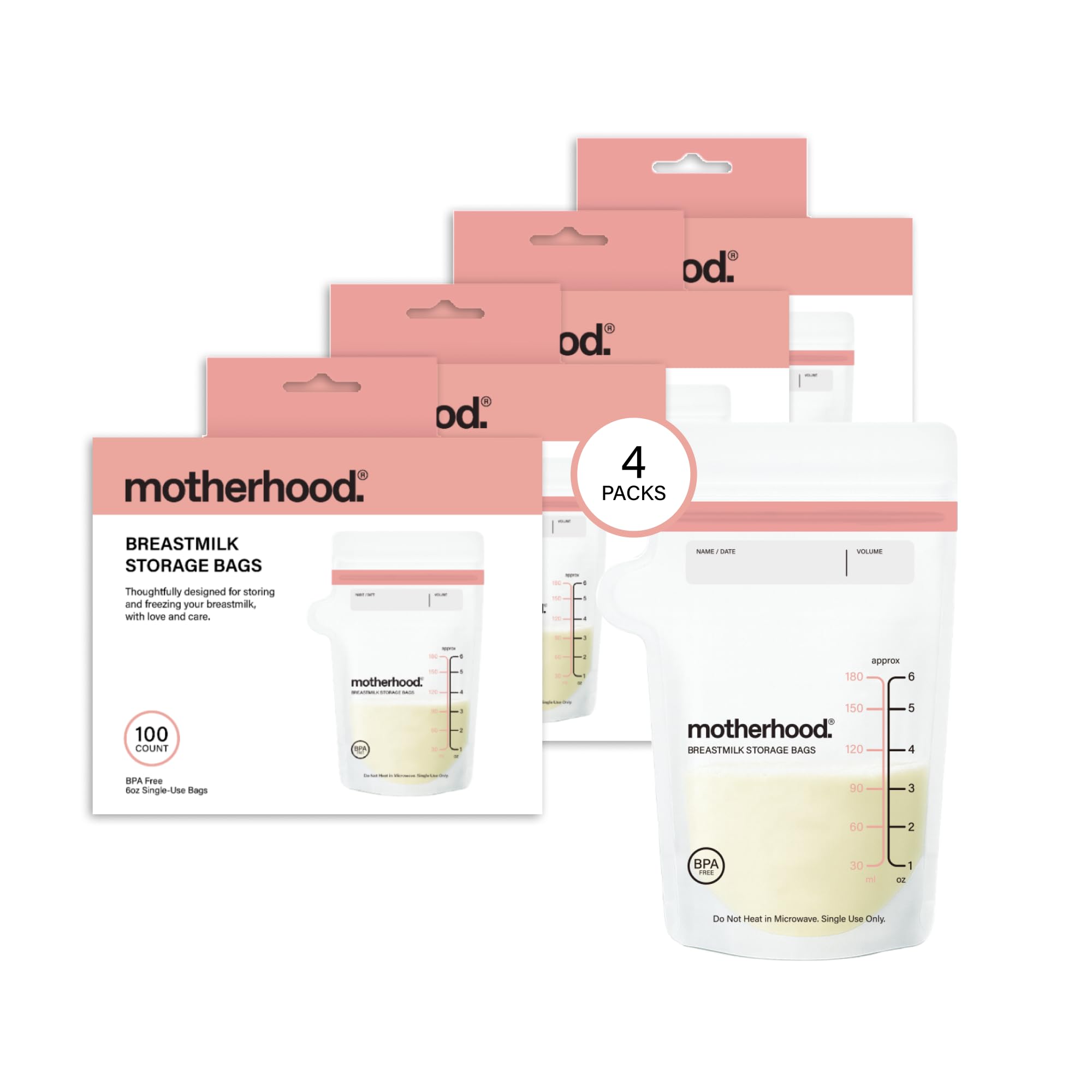 Motherhood Maternity Breast Milk Storage Bags Variety Pack