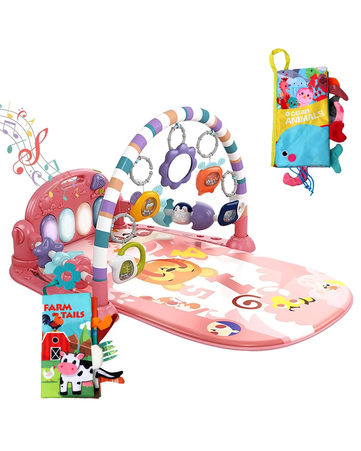 Dearlomum Piano Baby Play Gym and Tummy Time Mat