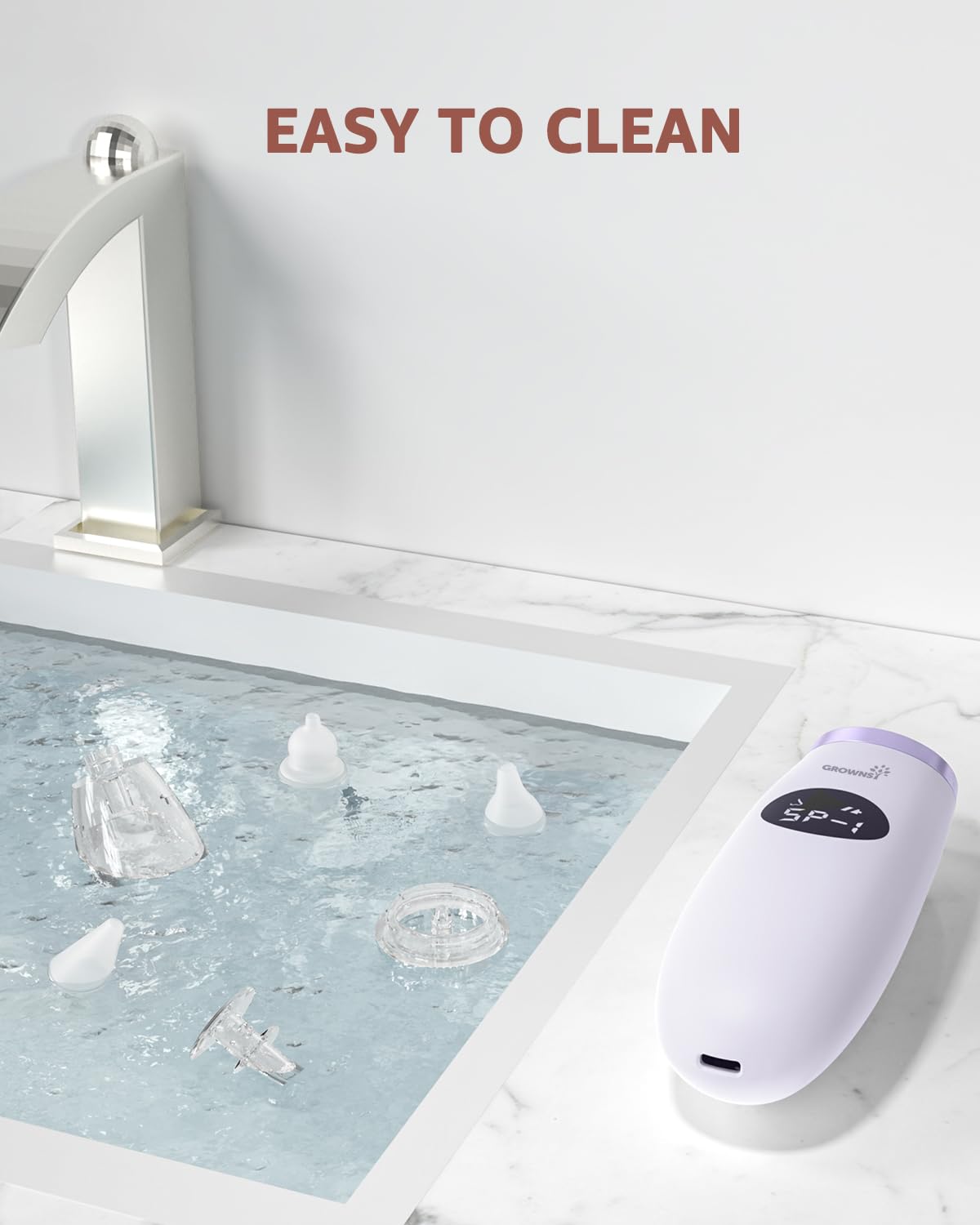 GROWNSY Electric Baby Nasal Aspirator with Music and Light