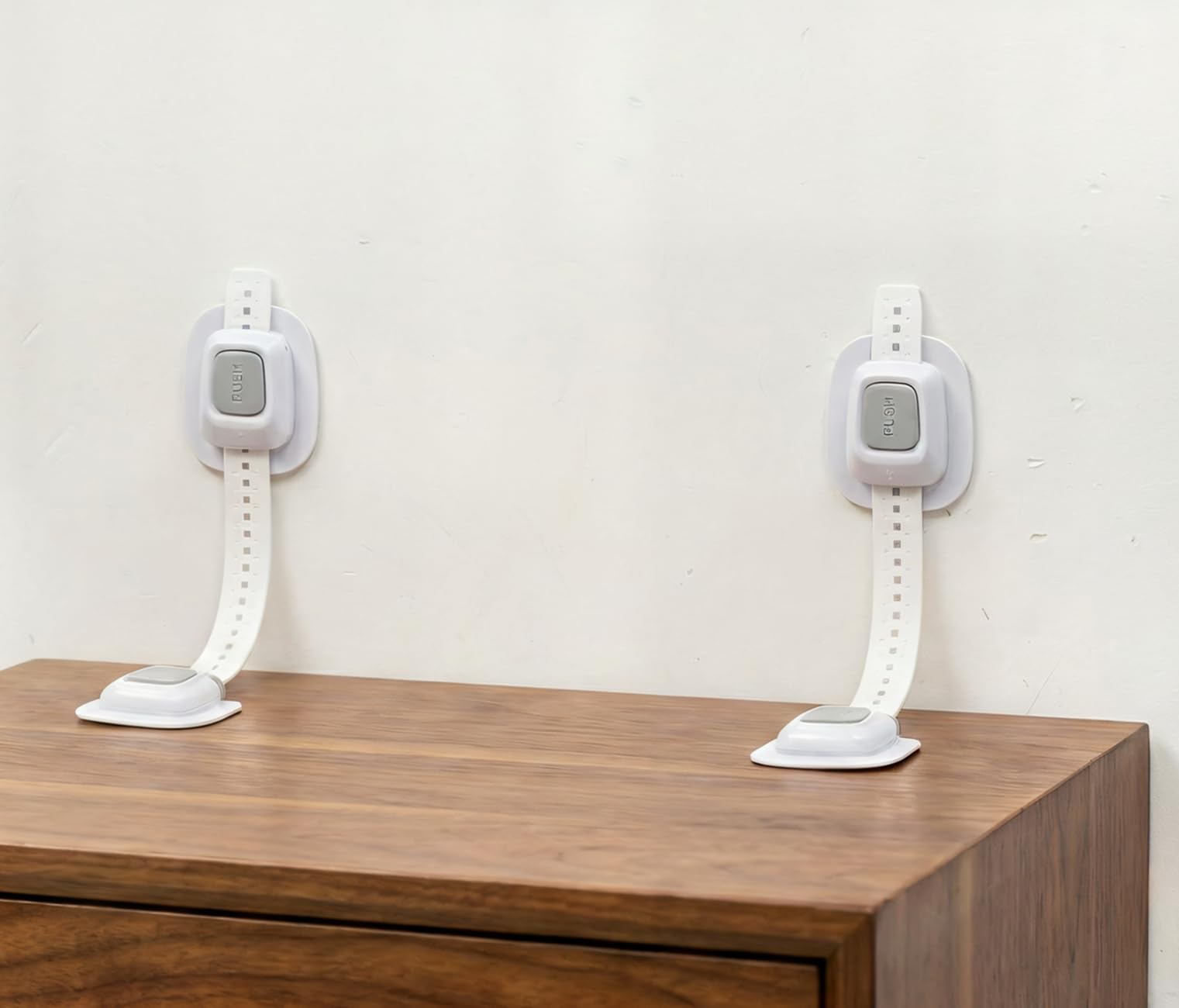 YEYA No-Drill Adhesive Anti-Tip Furniture Straps