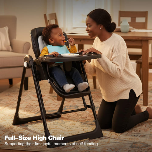3-in-1 Foldable High Chair and Adjustable Baby Rocker