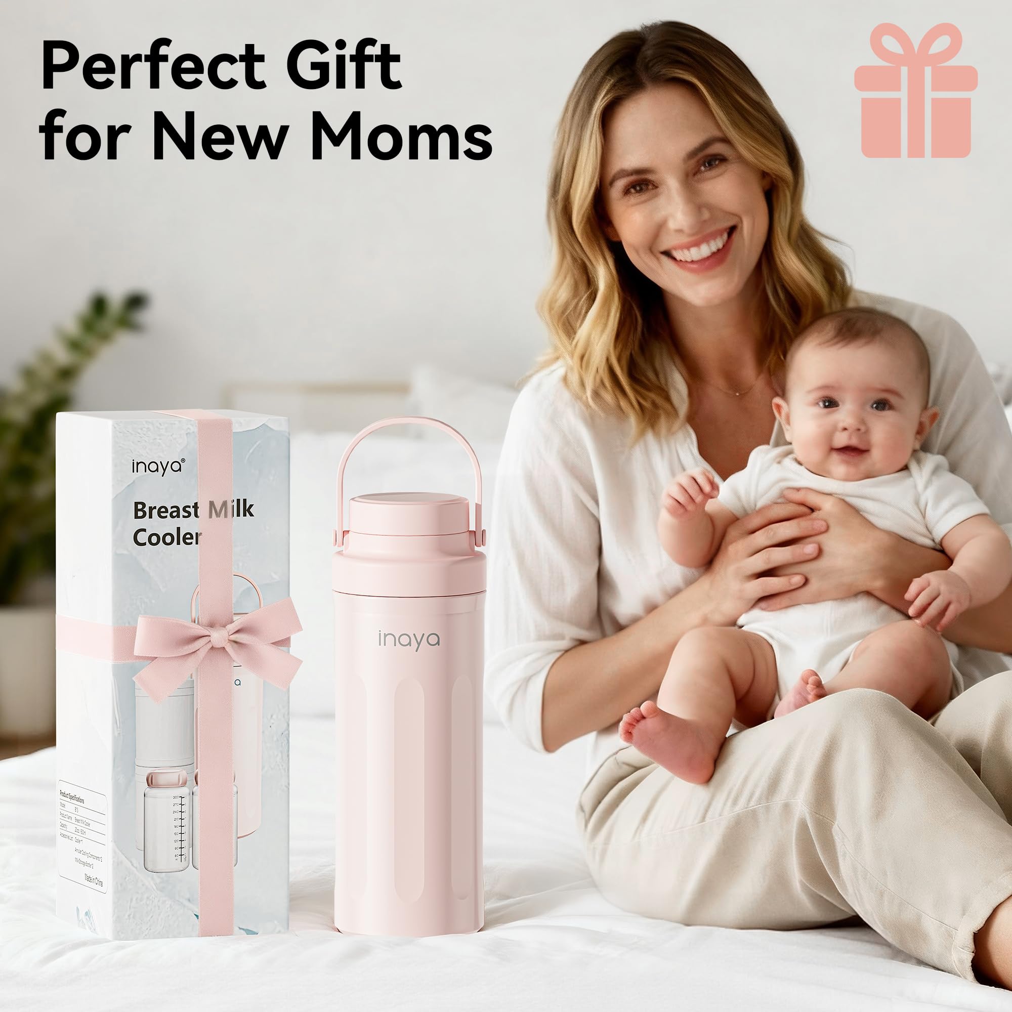 Inaya 22 oz Portable Breast Milk Cooler with 24-Hour Cooling