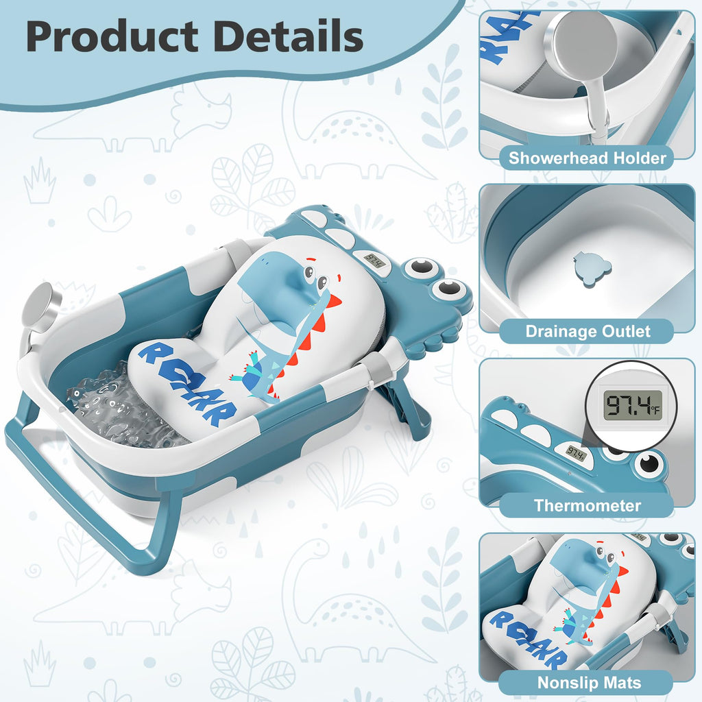 Collapsible Baby Bathtub for Newborns and Infants