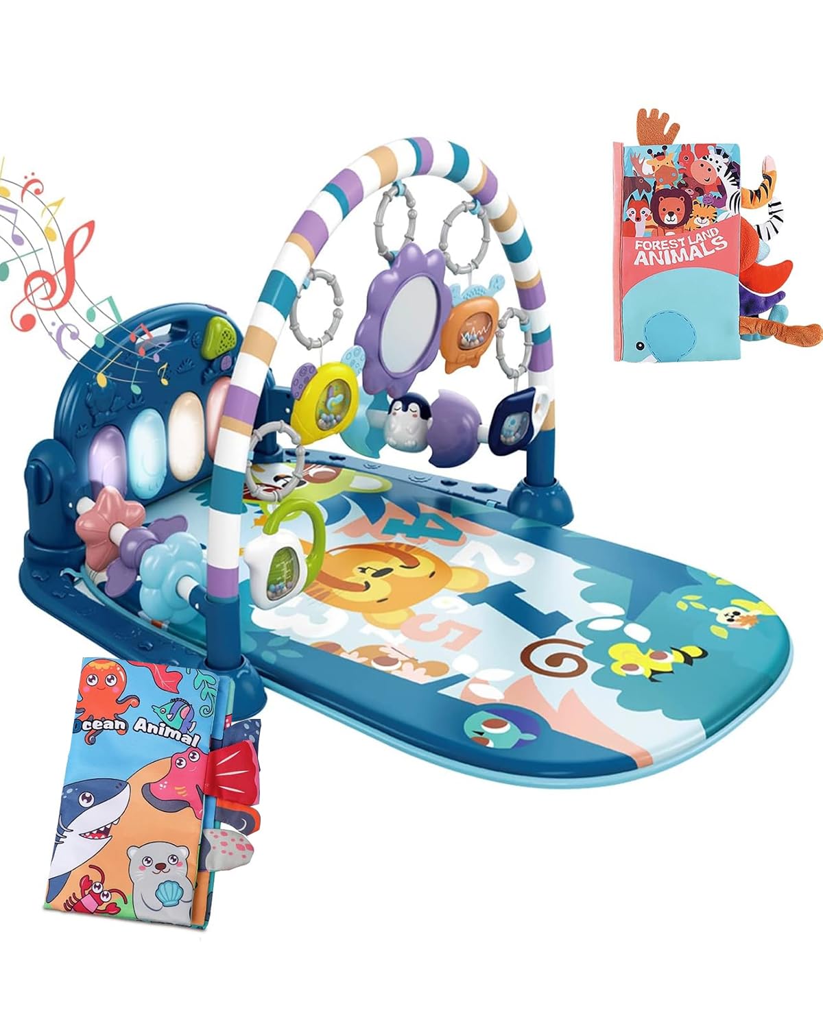 Dearlomum Piano Baby Play Gym and Tummy Time Mat