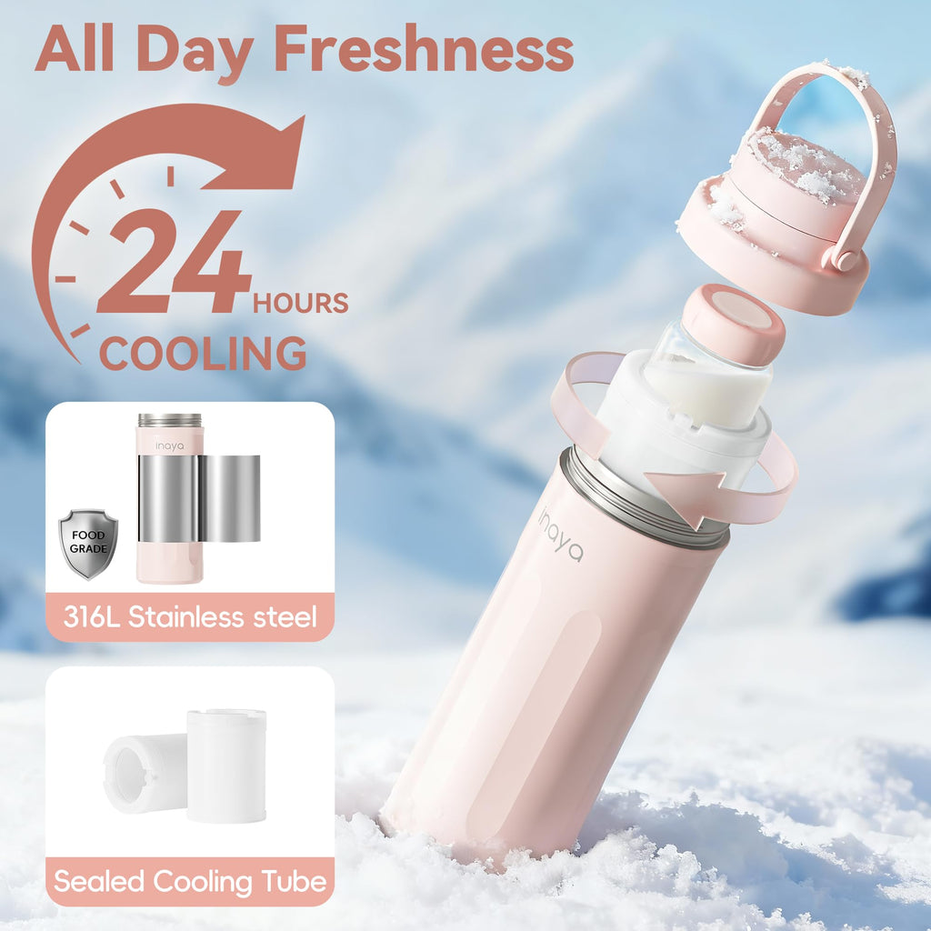 Inaya 22 oz Portable Breast Milk Cooler with 24-Hour Cooling