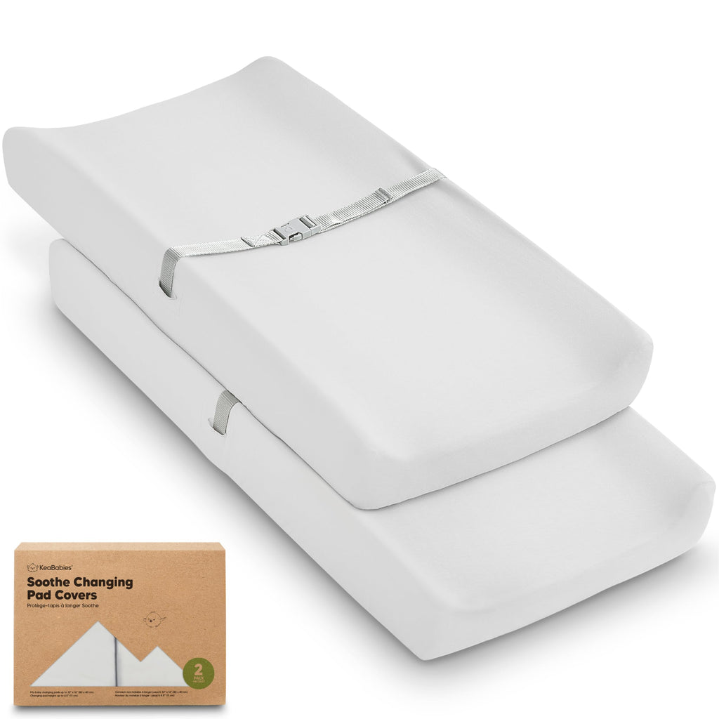 2-Pack Organic Cotton Changing Pad Covers for Babies