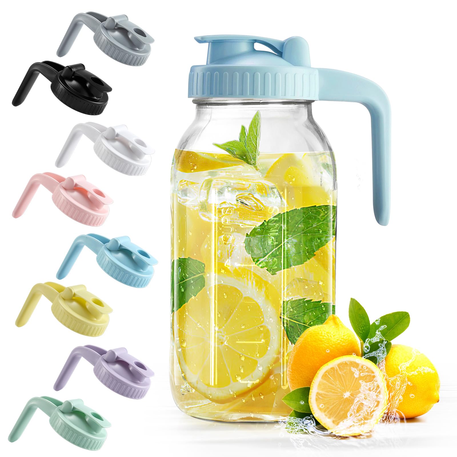 32 oz Glass Breast Milk Pitcher with Leakproof Lid