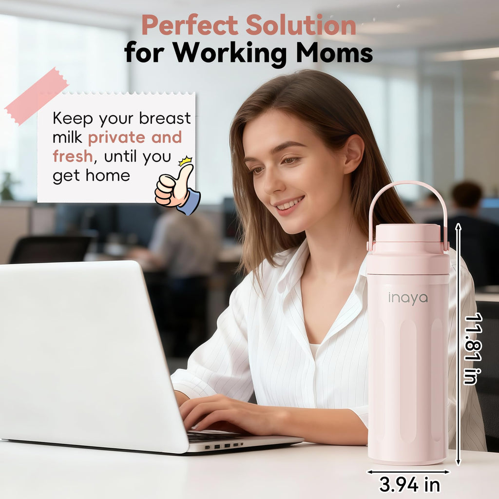 Inaya 22 oz Portable Breast Milk Cooler with 24-Hour Cooling
