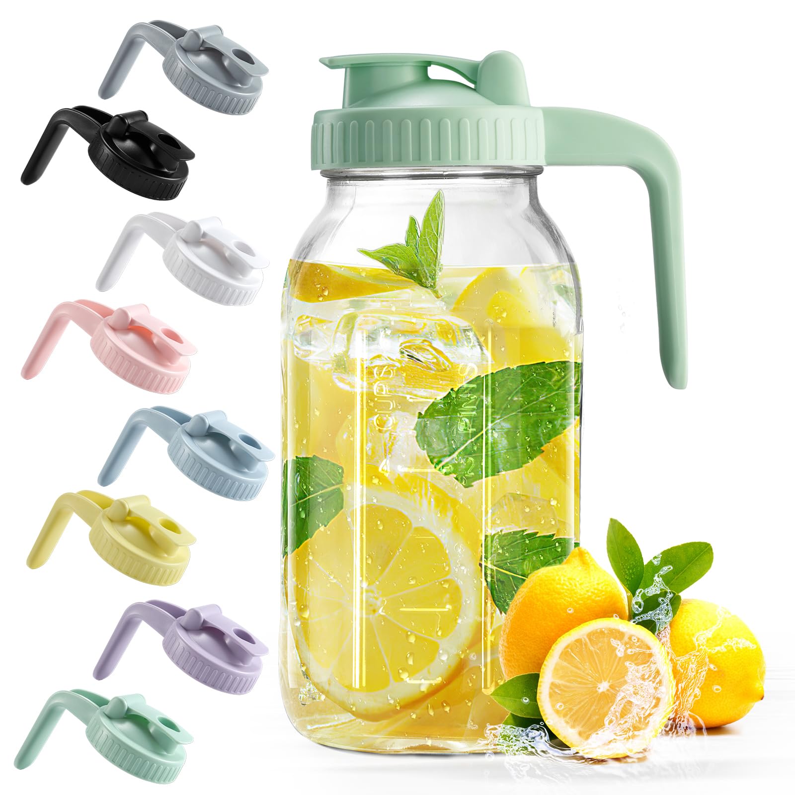 32 oz Glass Breast Milk Pitcher with Leakproof Lid