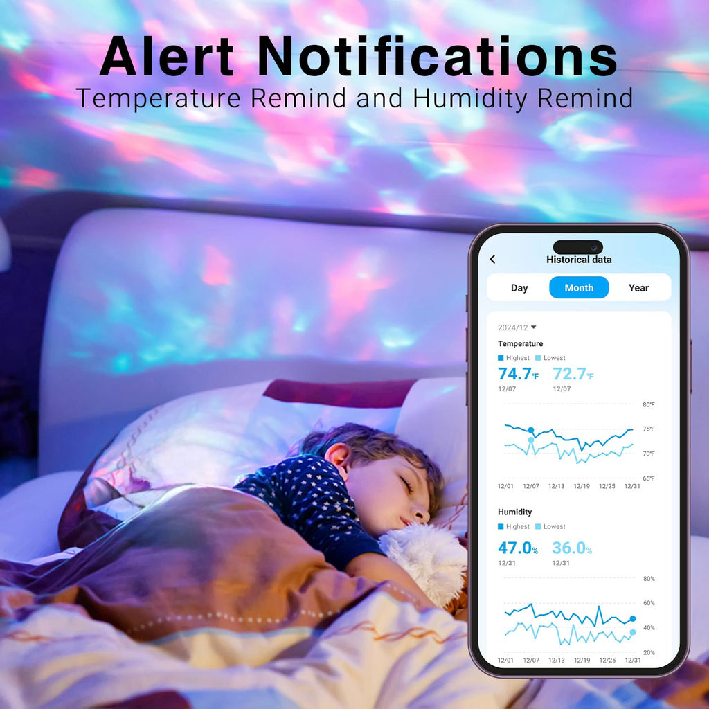 DAYBETTER Smart WiFi Nursery Thermometer and Hygrometer for Baby