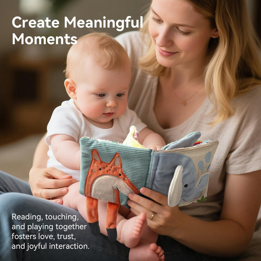 Macabaka Montessori Sensory Soft Book for Babies 0–12 Months