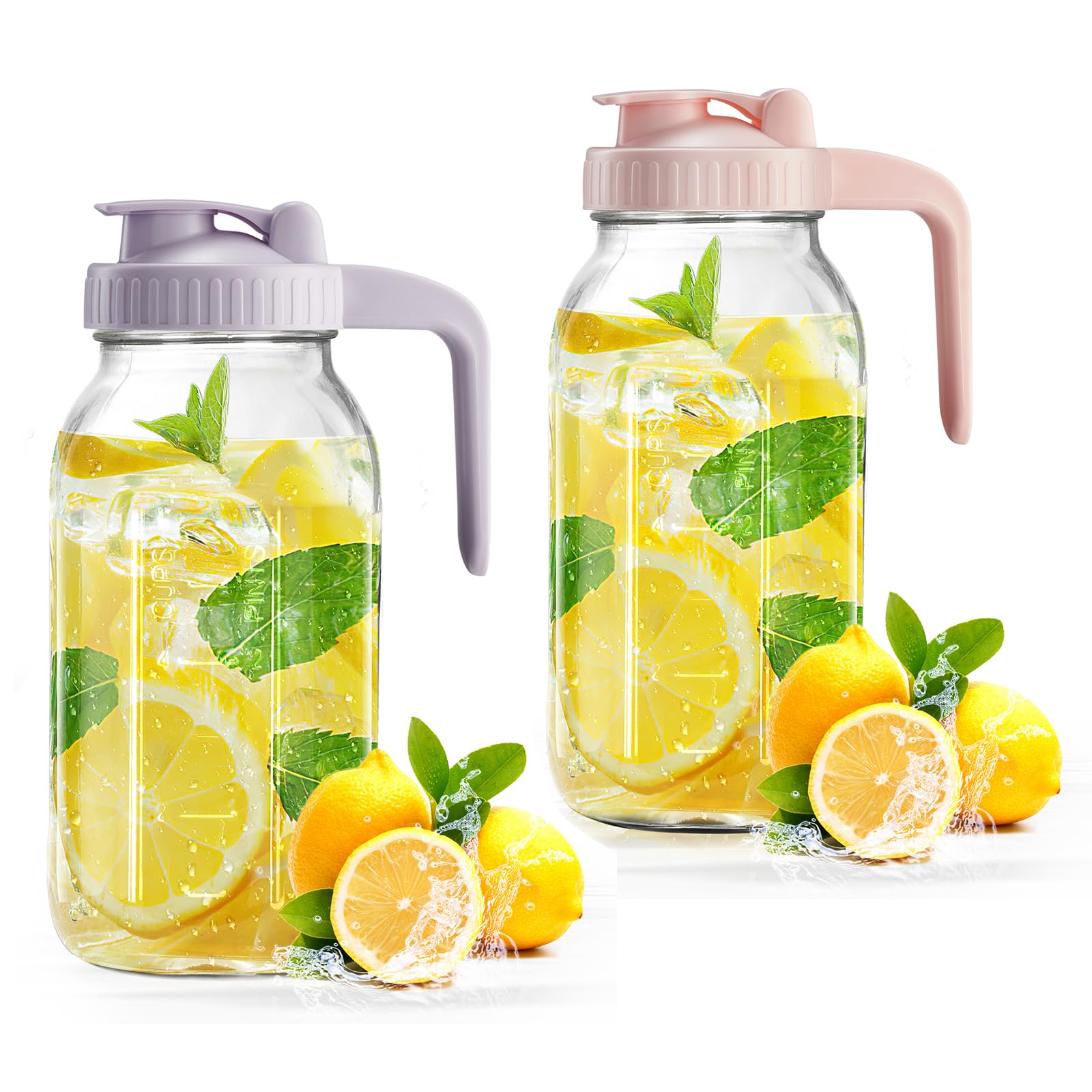 32 oz Glass Breast Milk Pitcher with Leakproof Lid