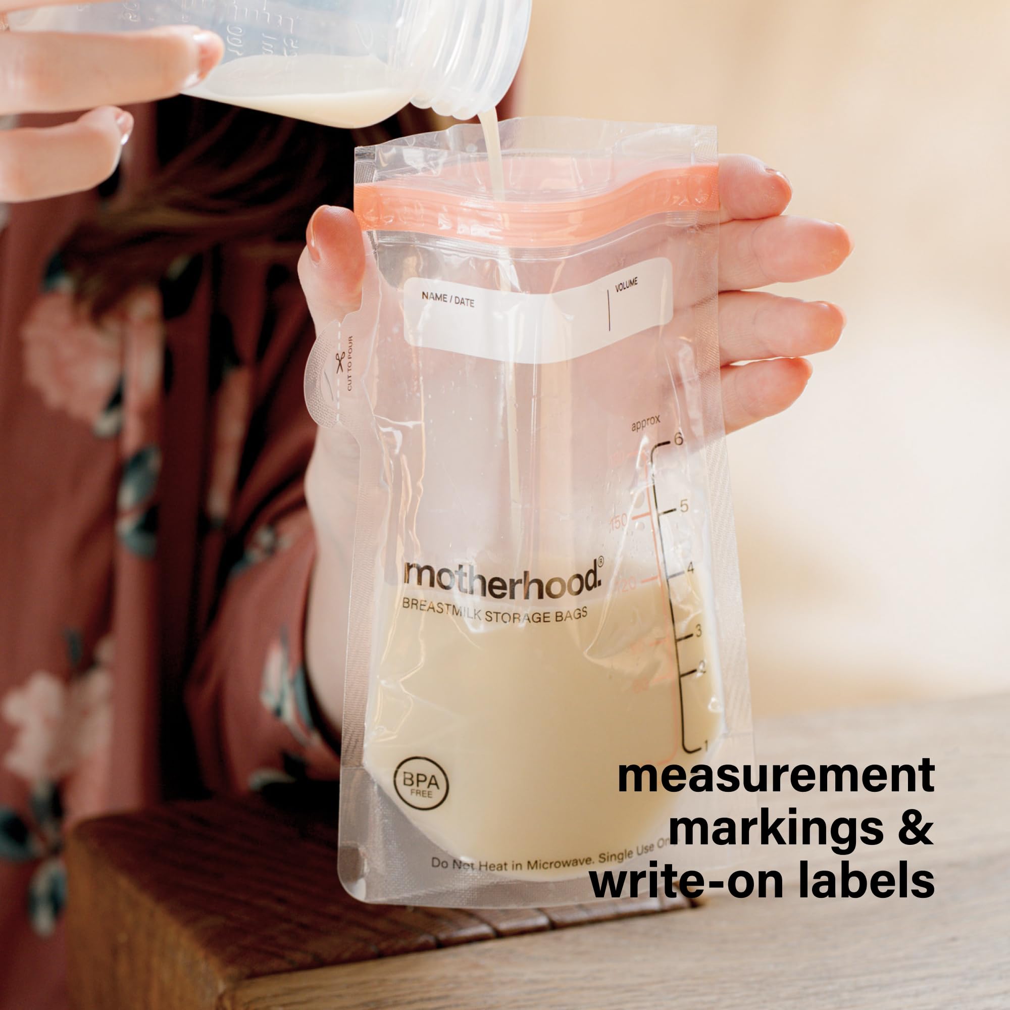 Motherhood Maternity Breastmilk Storage Bags Variety Pack – 3 oz & 6 oz Breast Milk Freezer Bags, Leak Proof, Pre-Sterilized & BPA Free