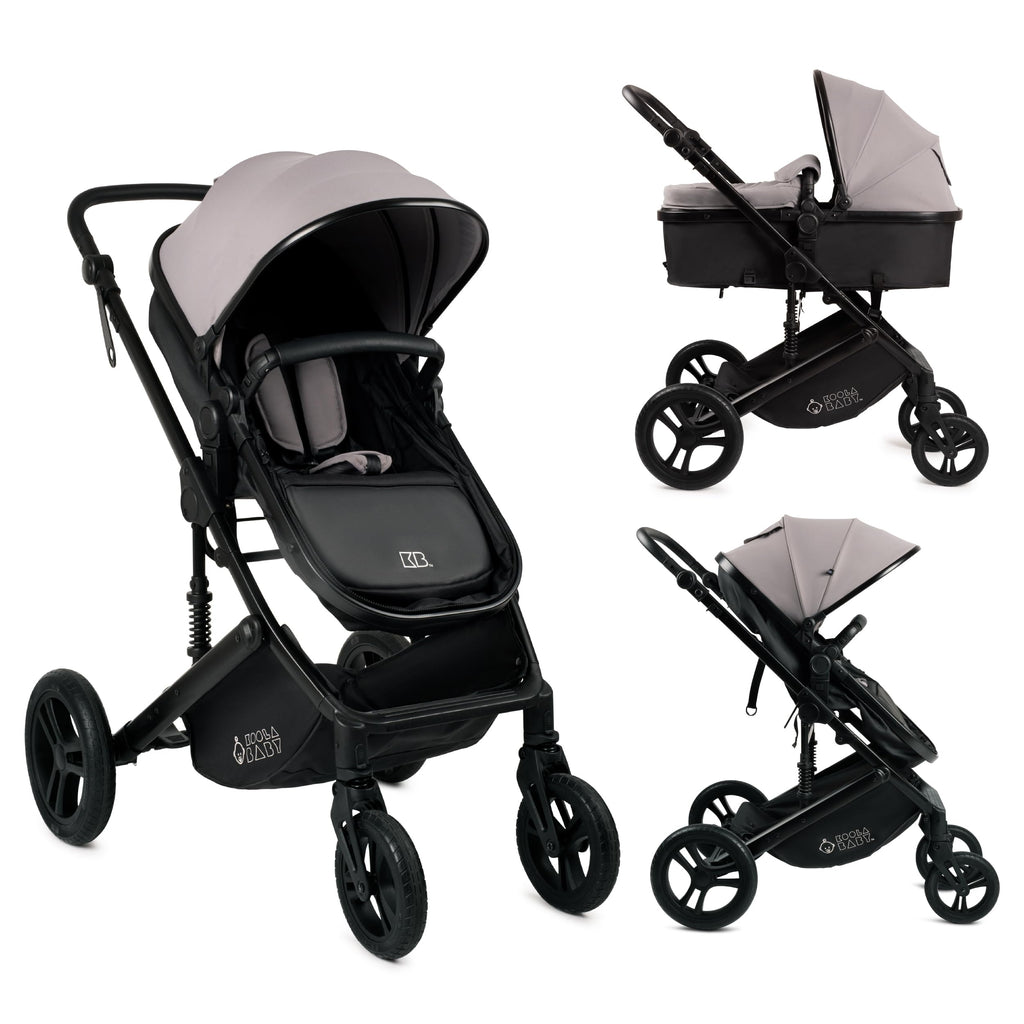 KOOLABABY 2-in-1 Foldable Stroller for Newborns and Toddlers