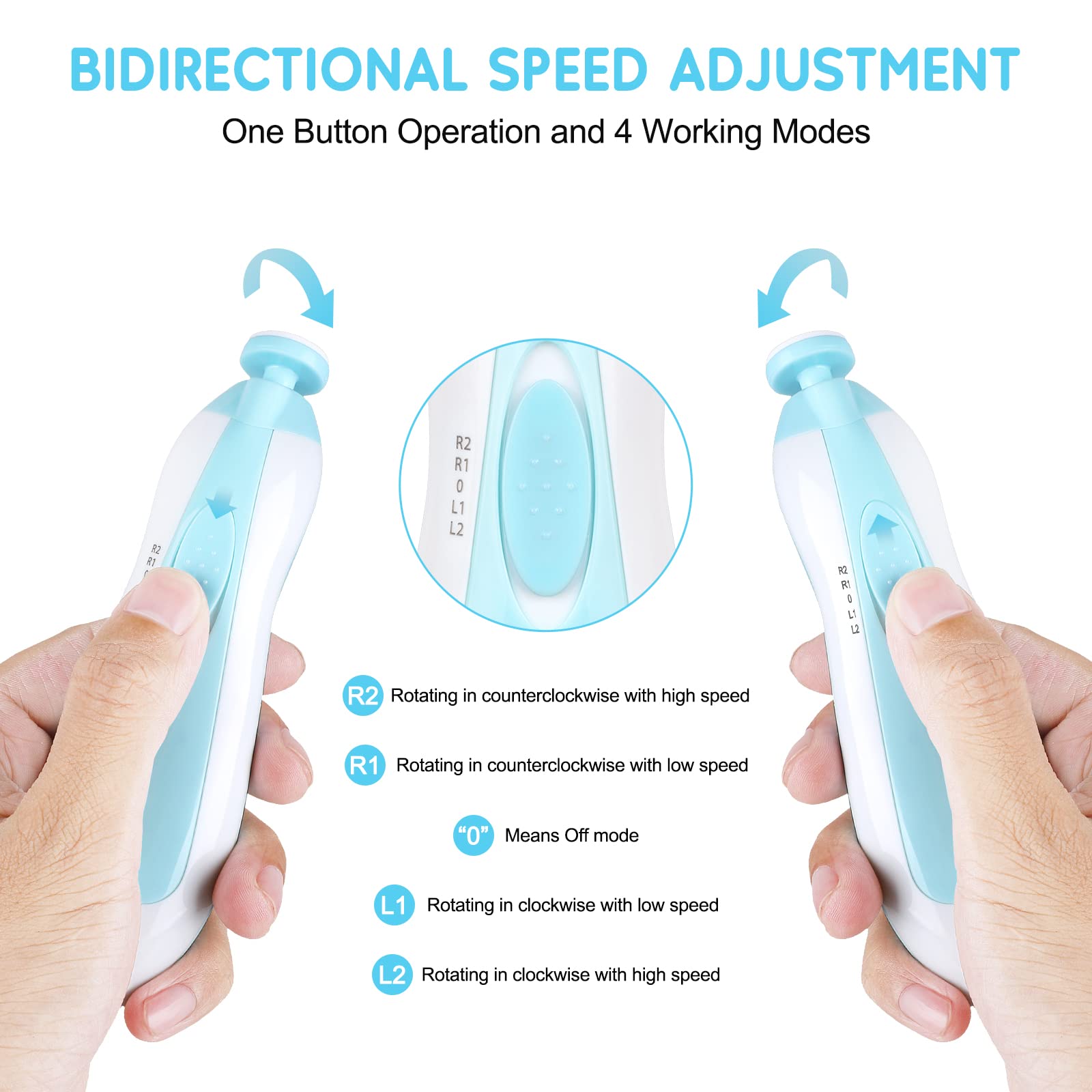 Qunlions Life Electric Baby Nail Trimmer and File