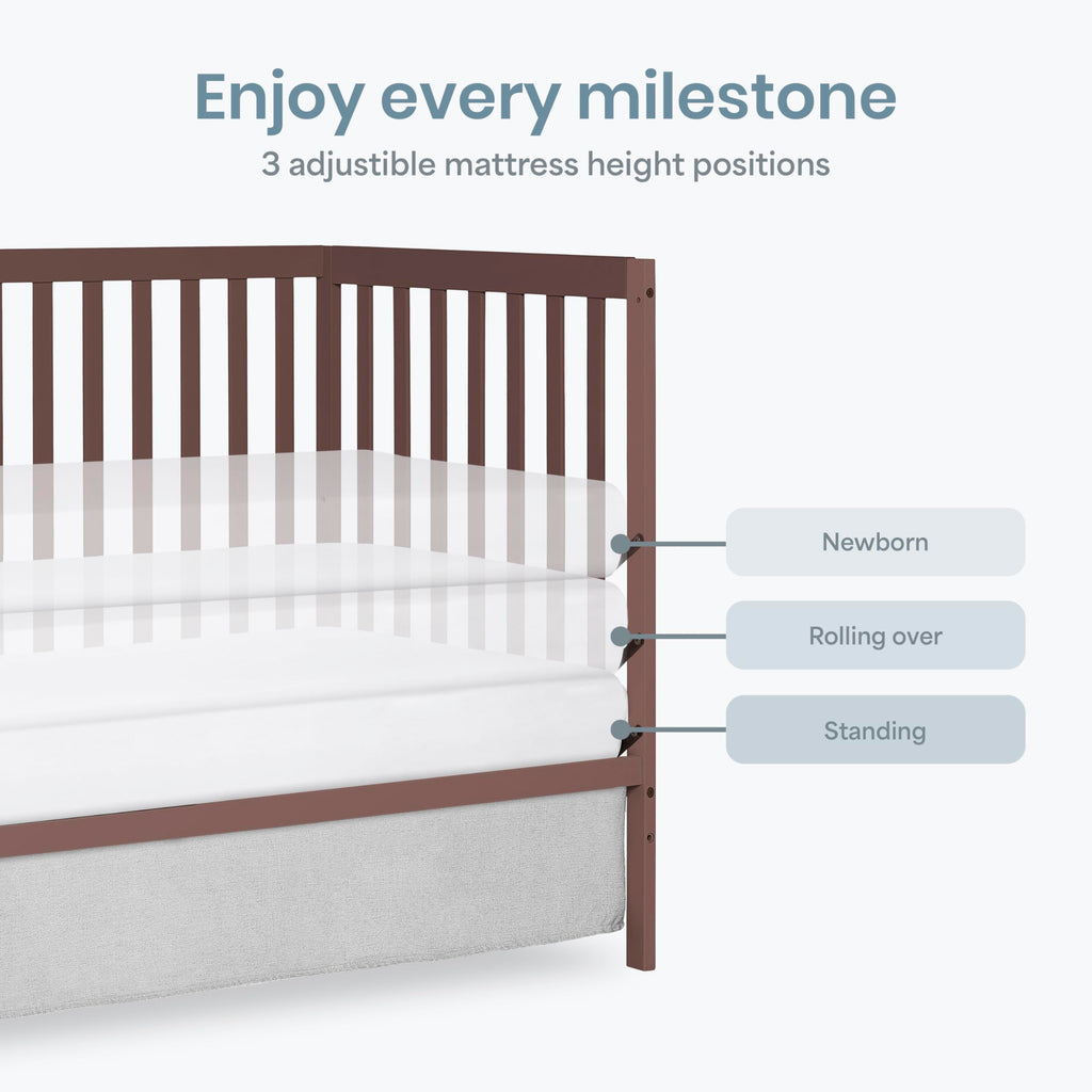 Dream On Me Synergy 5-in-1 Convertible Full-Size Crib