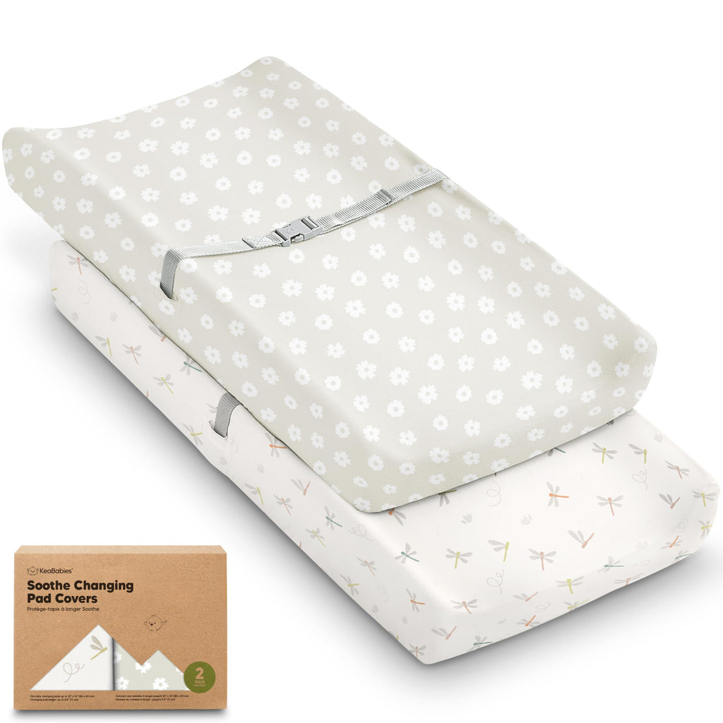 2-Pack Organic Cotton Changing Pad Covers for Babies
