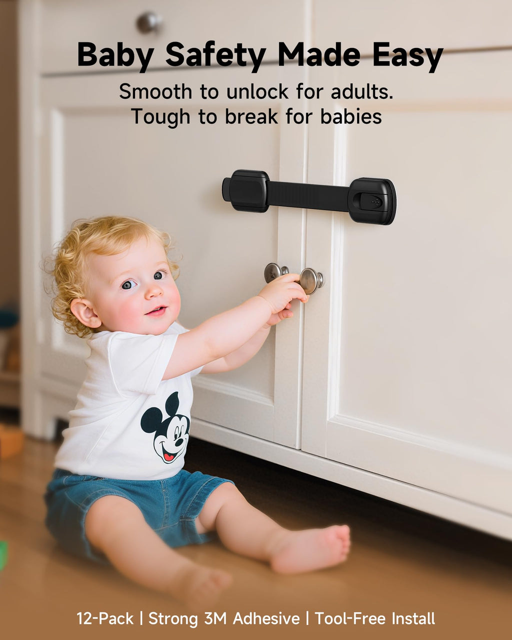 Infinno No-Drill Babyproof Cabinet and Drawer Locks