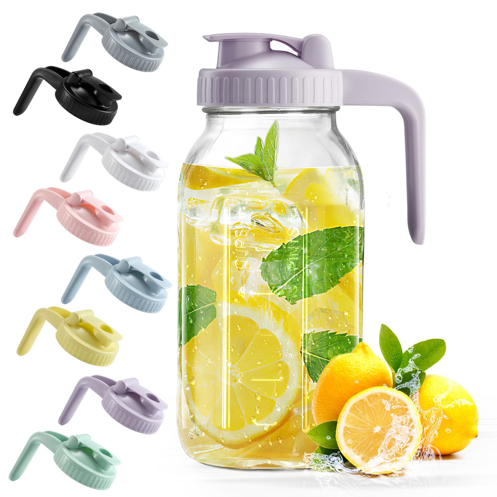 32 oz Glass Breast Milk Pitcher with Leakproof Lid
