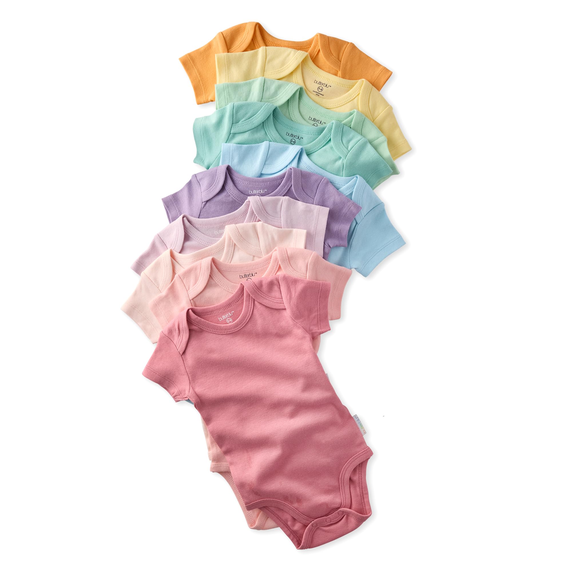 Butterblu Avery 5/10-Pack Organic Cotton Baby Bodysuits