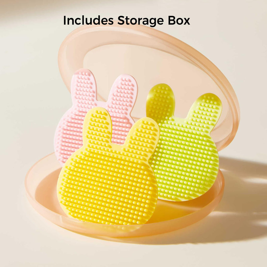 ihaveababy 3-Pack Silicone Baby Bath and Scalp Brushes